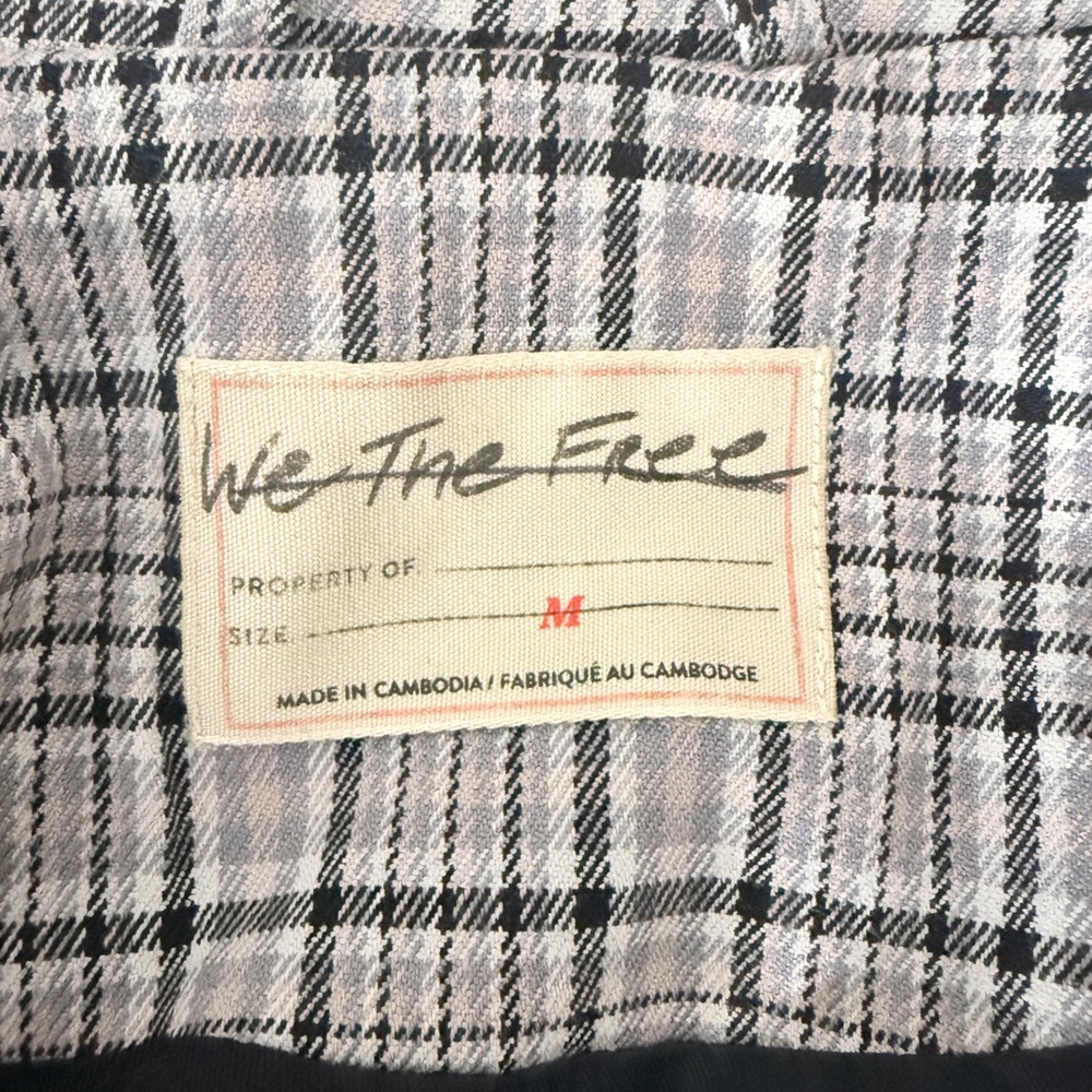 We the Free plaid blazer M - Picture 9 of 11